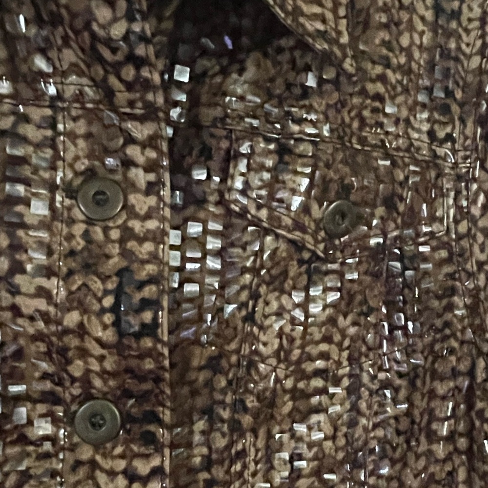 Ruby Rd. Women’s Button Front Brown Animal Print … - image 2